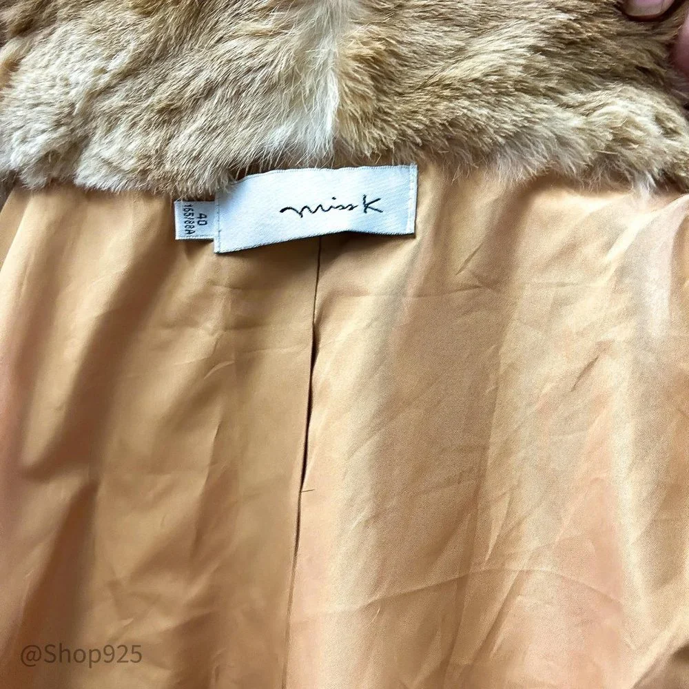 Misk Animal Pattern Tan Vest Size 40 - Picture 9 of 10